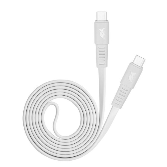 CABLE USB-C TO USB-C 1.2M/WHITE PS6005 WT12 RIVACASE CABLE USB-C TO USB-C 1.2M/WHITE PS6005 WT12 RIVACASE