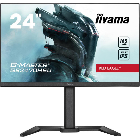 LCD Monitor|IIYAMA|GB2470HSU-B5|24"|Panel IPS|1920x1080|16:9|165Hz|Matte|0.8 ms|Speakers|Pivot|Height adjustable|Tilt|Colour Black|GB2470HSU-B5 LCD Monitor|IIYAMA|GB2470HSU-B5|24"|Panel IPS|1920x1080|16:9|165Hz|Matte|0.8 ms|Speakers|Pivot|Height adjustable|Tilt|Colour Black|GB2470HSU-B5