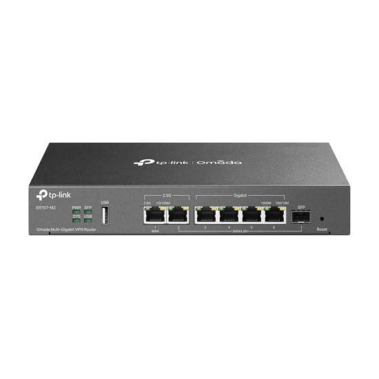NET ROUTER 1/2.5G 6PORT VPN/OMADA ER707-M2 TP-LINK NET ROUTER 1/2.5G 6PORT VPN/OMADA ER707-M2 TP-LINK