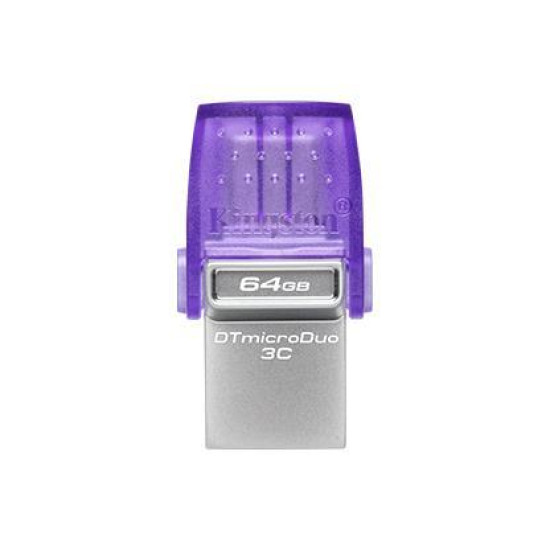 KINGSTON 64GB DATATRAVELER MICRODUO 3C 200MB/S DUAL USB-A + USB-C KINGSTON 64GB DATATRAVELER MICRODUO 3C 200MB/S DUAL USB-A + USB-C