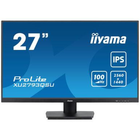 LCD Monitor|IIYAMA|27"|Business|Panel IPS|2560x1440|16:9|100Hz|Matte|1 ms|Speakers|Tilt|Colour Black|XU2793QSU-B6 LCD Monitor|IIYAMA|27"|Business|Panel IPS|2560x1440|16:9|100Hz|Matte|1 ms|Speakers|Tilt|Colour Black|XU2793QSU-B6