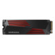 SSD|SAMSUNG|990 PRO with Heatsink|1TB|M.2|PCIE|NVMe|MLC|Write speed 6900 MBytes/sec|Read speed 7450 MBytes/sec|2.3mm|TBW 600 TB|MTBF 1500000 hours|MZ-V9P1T0GW