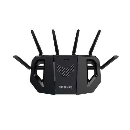 Wireless Router|ASUS|Router|6500 Mbps|Mesh|Wi-Fi 6|Wi-Fi 7|IEEE 802.11a|IEEE 802.11b|IEEE 802.11g|IEEE 802.11ac|IEEE 802.11ax|USB 3.2|3x2.5GbE|1x2.5GbE|Number of antennas 6|TUFGAMINGBE6500