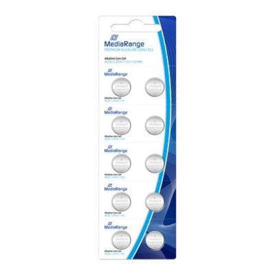 BATTERY ALKALINE LR54 1.5V/10PCS MRBAT112 MEDIARANGE BATTERY ALKALINE LR54 1.5V/10PCS MRBAT112 MEDIARANGE