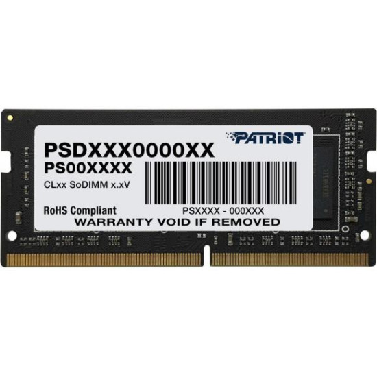 NB MEMORY 32GB PC25600 DDR4/PSD432G32002S PATRIOT NB MEMORY 32GB PC25600 DDR4/PSD432G32002S PATRIOT