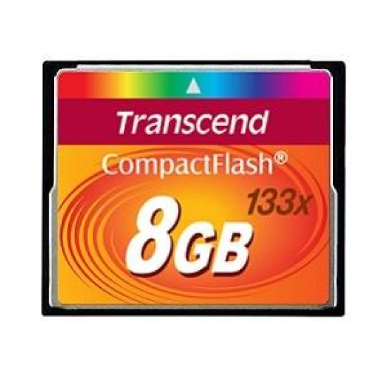 MEMORY COMPACT FLASH 8GB/133X TS8GCF133 TRANSCEND MEMORY COMPACT FLASH 8GB/133X TS8GCF133 TRANSCEND