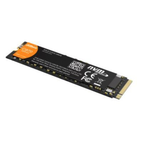 SSD|DAHUA|512GB|M.2|PCIe Gen4|NVMe|3D NAND|Write speed 2600 MBytes/sec|Read speed 5035 MBytes/sec|TBW 1000 TB|MTBF 1500000 hours|SSD-C970N512G SSD|DAHUA|512GB|M.2|PCIe Gen4|NVMe|3D NAND|Write speed 2600 MBytes/sec|Read speed 5035 MBytes/sec|TBW 1000 TB|MTBF 1500000 hours|SSD-C970N512G