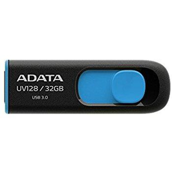 MEMORY DRIVE FLASH USB3.1 32GB/BLUE AUV128-32G-RBE ADATA MEMORY DRIVE FLASH USB3.1 32GB/BLUE AUV128-32G-RBE ADATA