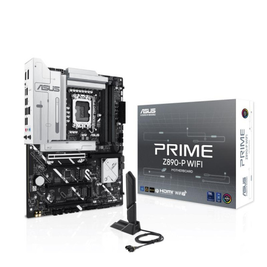 Mainboard|ASUS|Intel Z890|LGA1851|ATX|Memory DDR5|Memory slots 4|3xPCI-Express 4.0 16x|1xPCI-Express 5.0 16x|4xM.2|1xHDMI|1xDisplayPort|1xAudio-In|1xAudio-Out|1xMicrophone|4xUSB 2.0|2xUSB 3.0|1xUSB 3.1|1xUSB-C w/Thunderbolt|1xRJ45|PRIMEZ890-PWIFI Mainboard|ASUS|Intel Z890|LGA1851|ATX|Memory DDR5|Memory slots 4|3xPCI-Express 4.0 16x|1xPCI-Express 5.0 16x|4xM.2|1xHDMI|1xDisplayPort|1xAudio-In|1xAudio-Out|1xMicrophone|4xUSB 2.0|2xUSB 3.0|1xUSB 3.1|1xUSB-C w/Thunderbolt|1xRJ45|PRIMEZ890-PWIFI