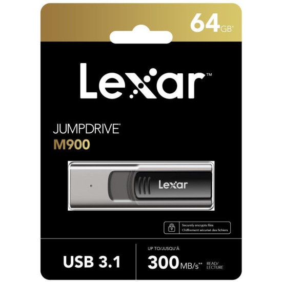 MEMORY DRIVE FLASH USB3.1 64GB/M900 LJDM900064G-BNQNG LEXAR MEMORY DRIVE FLASH USB3.1 64GB/M900 LJDM900064G-BNQNG LEXAR