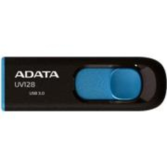 MEMORY DRIVE FLASH USB3.1 64GB/BLUE AUV128-64G-RBE ADATA MEMORY DRIVE FLASH USB3.1 64GB/BLUE AUV128-64G-RBE ADATA
