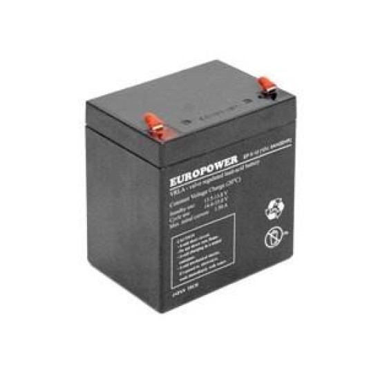 BATTERY 12V 5AH VRLA/EP5-12T2 EUROPOWER EMU BATTERY 12V 5AH VRLA/EP5-12T2 EUROPOWER EMU