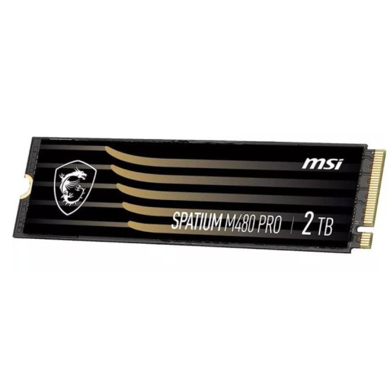 SSD|MSI|SPATIUM M480 PRO|2TB|M.2|PCIe Gen4|NVMe|3D NAND|Write speed 7000 MBytes/sec|Read speed 7400 MBytes/sec|2.15mm|TBW 1400 TB|MTBF 1600000 hours|S78-440Q600-P83 SSD|MSI|SPATIUM M480 PRO|2TB|M.2|PCIe Gen4|NVMe|3D NAND|Write speed 7000 MBytes/sec|Read speed 7400 MBytes/sec|2.15mm|TBW 1400 TB|MTBF 1600000 hours|S78-440Q600-P83