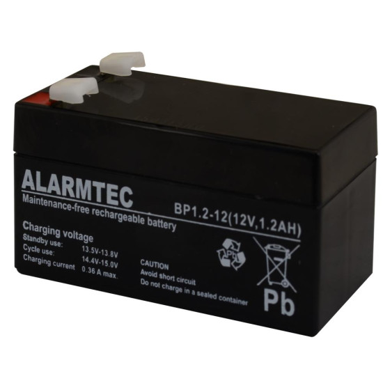 BATTERY 12V 1.2AH VRLA/BP1.2-12 ALARMTEC EMU BATTERY 12V 1.2AH VRLA/BP1.2-12 ALARMTEC EMU