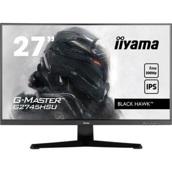 LCD Monitor|IIYAMA|27"|Gaming|Panel IPS|1920x1080|16:9|100Hz|Matte|1 ms|Speakers|Tilt|Colour Black|G2745HSU-B1 LCD Monitor|IIYAMA|27"|Gaming|Panel IPS|1920x1080|16:9|100Hz|Matte|1 ms|Speakers|Tilt|Colour Black|G2745HSU-B1