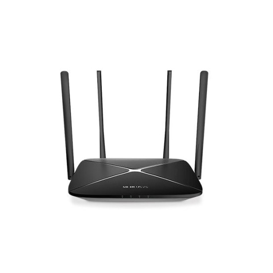 Wireless Router|MERCUSYS|Wireless Router|1167 Mbps|IEEE 802.11a|IEEE 802.11 b/g|IEEE 802.11n|IEEE 802.11ac|1 WAN|3x10/100/1000M|LAN \ WAN ports 4|Number of antennas 4|AC12G Wireless Router|MERCUSYS|Wireless Router|1167 Mbps|IEEE 802.11a|IEEE 802.11 b/g|IEEE 802.11n|IEEE 802.11ac|1 WAN|3x10/100/1000M|LAN \ WAN ports 4|Number of antennas 4|AC12G