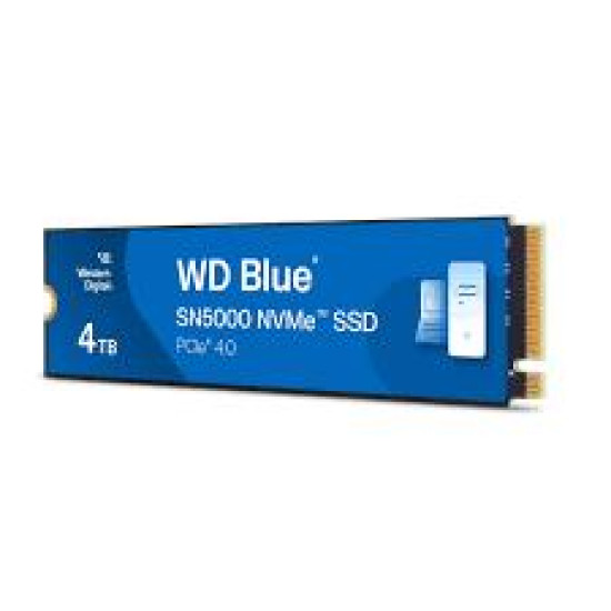 SSD|WESTERN DIGITAL|Blue SN5000|4TB|M.2|PCIe Gen4|NVMe|Write speed 5000 MBytes/sec|Read speed 5500 MBytes/sec|2.38mm|TBW 1200 TB|WDS400T4B0E SSD|WESTERN DIGITAL|Blue SN5000|4TB|M.2|PCIe Gen4|NVMe|Write speed 5000 MBytes/sec|Read speed 5500 MBytes/sec|2.38mm|TBW 1200 TB|WDS400T4B0E