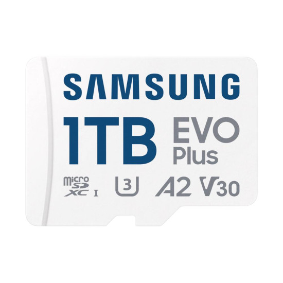 MEMORY MICRO SDXC EVO+ 1TB/V30 W/A MB-MC1T0SA/EU SAMSUNG MEMORY MICRO SDXC EVO+ 1TB/V30 W/A MB-MC1T0SA/EU SAMSUNG