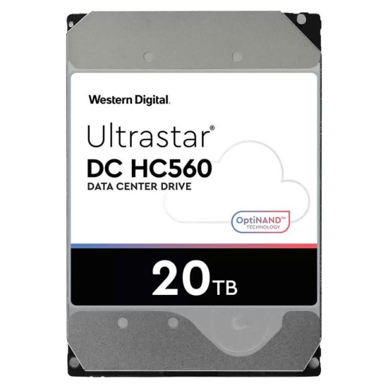 HDD|WESTERN DIGITAL ULTRASTAR|Ultrastar DC HC560|WUH722020BLE6L4|20TB|SATA|512 MB|7200 rpm|3,5"|0F38785 HDD|WESTERN DIGITAL ULTRASTAR|Ultrastar DC HC560|WUH722020BLE6L4|20TB|SATA|512 MB|7200 rpm|3,5"|0F38785