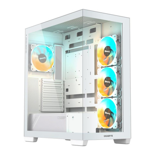 Case|GIGABYTE|MidiTower|Case product features Transparent panel|ATX|MicroATX|MiniITX|Colour White|GB-C500PIST Case|GIGABYTE|MidiTower|Case product features Transparent panel|ATX|MicroATX|MiniITX|Colour White|GB-C500PIST