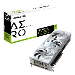 Graphics Card|GIGABYTE|NVIDIA GeForce RTX 5080|16 GB|GDDR7|256 bit|PCIE 5.0 16x|GPU 2617 MHz|Dual Slot Fansink|GV-N5080AEROOC-16GD1.0