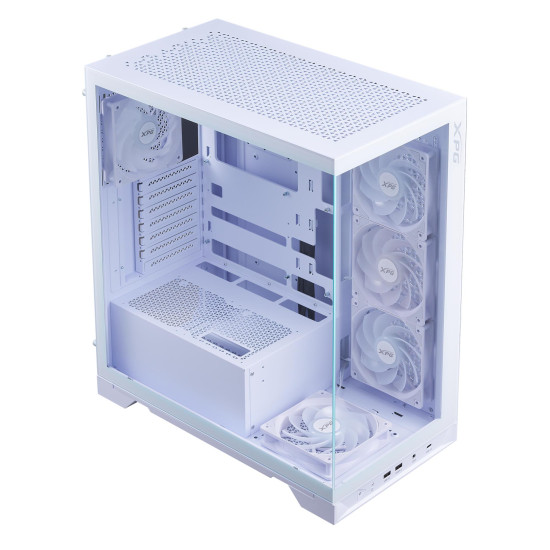 Case|ADATA|INVADER X BTF|MidiTower|Case product features Transparent panel|ATX|MicroATX|MiniITX|Colour White|INVADERXBTFMT-WHCWW