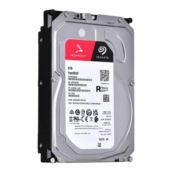 HDD|SEAGATE|IronWolf|6TB|SATA|256 MB|5400 rpm|Discs/Heads 4/8|3,5"|ST6000VN006 HDD|SEAGATE|IronWolf|6TB|SATA|256 MB|5400 rpm|Discs/Heads 4/8|3,5"|ST6000VN006