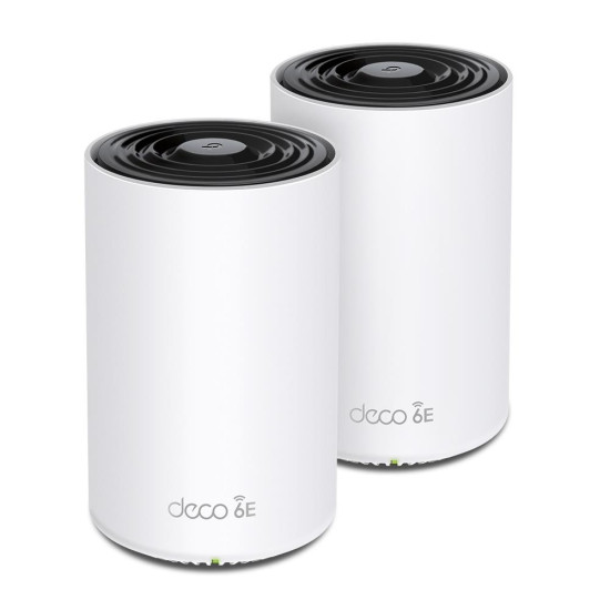 Wireless Router|TP-LINK|Wireless Access Point / Router|2-pack|5400 Mbps|Mesh|Wi-Fi 6e|3x10/100/1000M|Number of antennas 4|DECOXE75(2-PACK) Wireless Router|TP-LINK|Wireless Access Point / Router|2-pack|5400 Mbps|Mesh|Wi-Fi 6e|3x10/100/1000M|Number of antennas 4|DECOXE75(2-PACK)