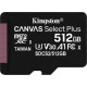 KINGSTON 512GB MICROSDHC CANVAS SELECT PLUS 100R KINGSTON 512GB MICROSDHC CANVAS SELECT PLUS 100R