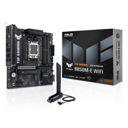 Mainboard|ASUS|AMD B850|SAM5|Micro-ATX|Memory DDR5|Memory slots 4|1xPCI-Express 4.0 1x|1xPCI-Express 4.0 16x|1xPCI-Express 5.0 16x|3xM.2|1xHDMI|2xDisplayPort|4xUSB 2.0|2xUSB 3.2|2xUSB-C|1xPS/2|1xRJ45|3xAudio port|TUFGAMINGB850M-EWIFI
