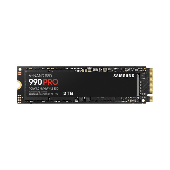 SSD|SAMSUNG|990 PRO|2TB|M.2|PCIE|NVMe|MLC|Write speed 6900 MBytes/sec|Read speed 7450 MBytes/sec|2.3mm|TBW 1200 TB|MTBF 1500000 hours|MZ-V9P2T0BW