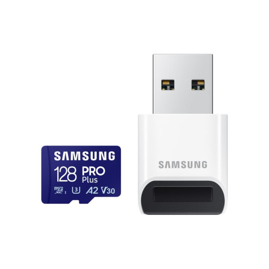 MEMORY MICRO SDXC PRO+ 128GB/W/READER MB-MD128SB/WW SAMSUNG MEMORY MICRO SDXC PRO+ 128GB/W/READER MB-MD128SB/WW SAMSUNG