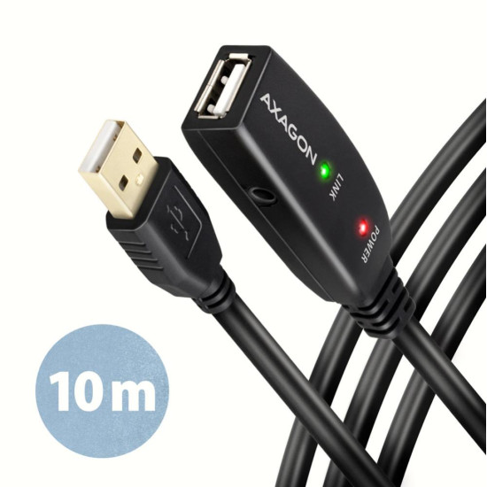 CABLE USB2.0 A-M/A-F ACTIVE/10M ADR-210 AXAGON CABLE USB2.0 A-M/A-F ACTIVE/10M ADR-210 AXAGON