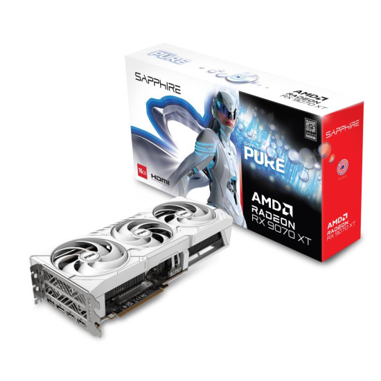 Graphics Card|SAPPHIRE|AMD Radeon RX 9070 XT|16 GB|GDDR6|256 bit|PCIE 5.0 16x|GPU 2460 MHz|Triple slot Fansink|2xHDMI|2xDisplayPort|11348-02-20G Graphics Card|SAPPHIRE|AMD Radeon RX 9070 XT|16 GB|GDDR6|256 bit|PCIE 5.0 16x|GPU 2460 MHz|Triple slot Fansink|2xHDMI|2xDisplayPort|11348-02-20G