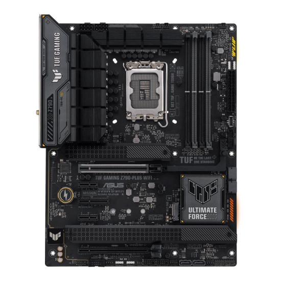 Mainboard|ASUS|Intel Z790|LGA1700|ATX|Memory DDR5|Memory slots 4|2xPCI-Express 3.0 1x|1xPCI-Express 4.0 4x |1xPCI-Express 4.0 16x|1xPCI-Express 5.0 16x|4xM.2|1xHDMI|1xDisplayPort|6xUSB 3.2|2xUSB-C|1xOptical S/PDIF|1xRJ45|5xAudio port|TUFGAMINGZ790-PLUSWIF Mainboard|ASUS|Intel Z790|LGA1700|ATX|Memory DDR5|Memory slots 4|2xPCI-Express 3.0 1x|1xPCI-Express 4.0 4x |1xPCI-Express 4.0 16x|1xPCI-Express 5.0 16x|4xM.2|1xHDMI|1xDisplayPort|6xUSB 3.2|2xUSB-C|1xOptical S/PDIF|1xRJ45|5xAudio port|TUFGAMINGZ790-PLUSWIF