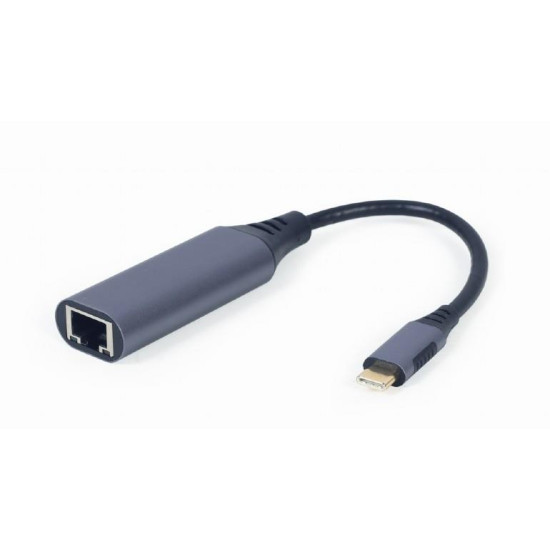 I/O ADAPTER USB-C TO LAN/GREY A-USB3C-LAN-01 GEMBIRD I/O ADAPTER USB-C TO LAN/GREY A-USB3C-LAN-01 GEMBIRD