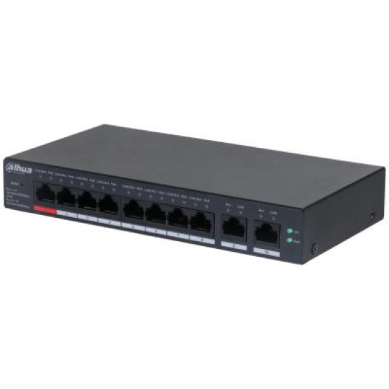 Switch|DAHUA|CS4010-8GT-110|Type L2|Desktop/pedestal|8x10Base-T / 100Base-TX / 1000Base-T|PoE ports 8|DH-CS4010-8GT-110 Switch|DAHUA|CS4010-8GT-110|Type L2|Desktop/pedestal|8x10Base-T / 100Base-TX / 1000Base-T|PoE ports 8|DH-CS4010-8GT-110