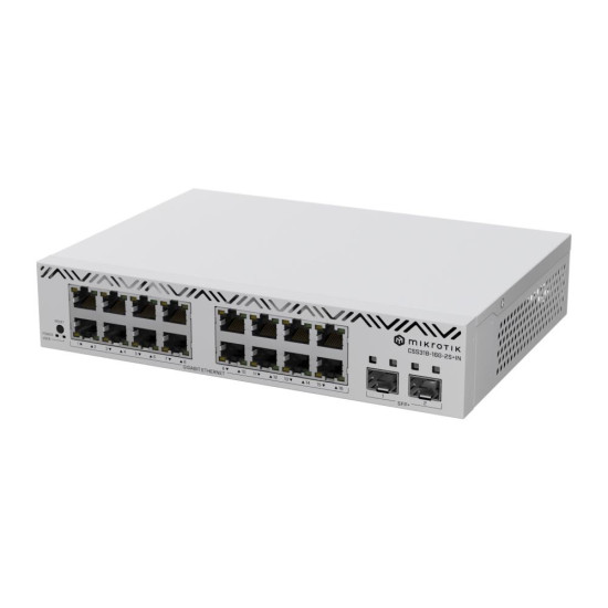 Switch|MIKROTIK|16x10Base-T / 100Base-TX / 1000Base-T|CSS318-16G-2S+IN Switch|MIKROTIK|16x10Base-T / 100Base-TX / 1000Base-T|CSS318-16G-2S+IN