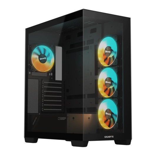 Case|GIGABYTE|GB-C500P ST|MidiTower|Case product features Transparent panel|ATX|MicroATX|MiniITX|Colour Black|GB-C500PST Case|GIGABYTE|GB-C500P ST|MidiTower|Case product features Transparent panel|ATX|MicroATX|MiniITX|Colour Black|GB-C500PST