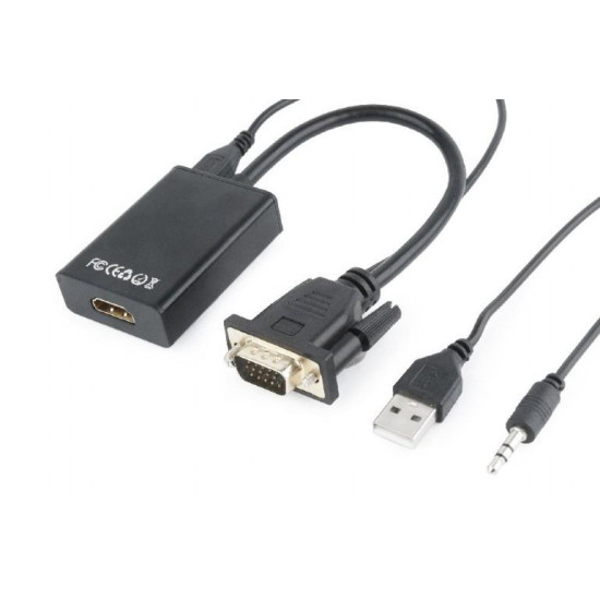 I/O ADAPTER VGA TO HDMI/A-VGA-HDMI-01 GEMBIRD I/O ADAPTER VGA TO HDMI/A-VGA-HDMI-01 GEMBIRD