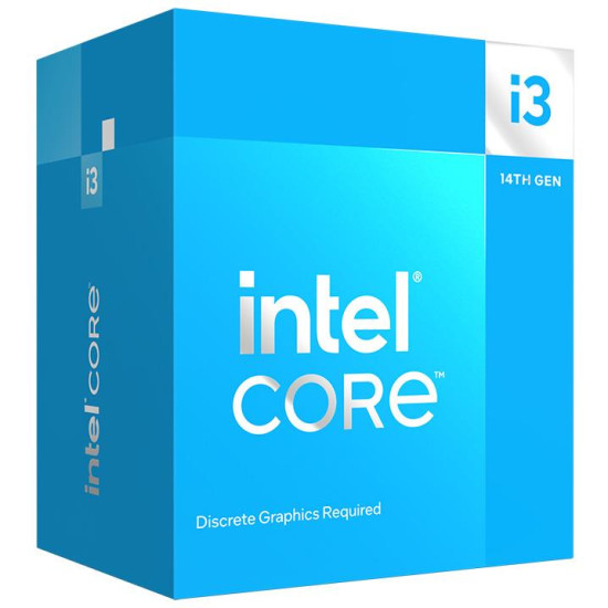 CPU|INTEL|Desktop|Core i3|i3-14100F|Raptor Lake|3500 MHz|Cores 4|12MB|Socket LGA1700|58 Watts|BOX|BX8071514100FSRMX2 CPU|INTEL|Desktop|Core i3|i3-14100F|Raptor Lake|3500 MHz|Cores 4|12MB|Socket LGA1700|58 Watts|BOX|BX8071514100FSRMX2