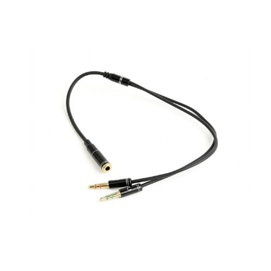 CABLE AUDIO 3.5MM SOCKET TO/2X3.5MM PLUG CCA-418M GEMBIRD CABLE AUDIO 3.5MM SOCKET TO/2X3.5MM PLUG CCA-418M GEMBIRD