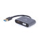 I/O ADAPTER USB3 TO HDMI/VGA/GREY A-USB3-HDMIVGA-01 GEMBIRD
