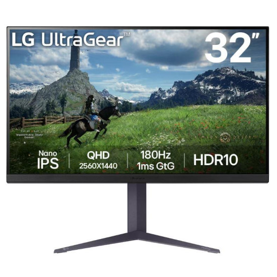 LCD Monitor|LG|31.5"|Panel IPS|2560x1440|16:9|180Hz|1 ms|Pivot|Height adjustable|Tilt|Colour Black|32GS85Q-B LCD Monitor|LG|31.5"|Panel IPS|2560x1440|16:9|180Hz|1 ms|Pivot|Height adjustable|Tilt|Colour Black|32GS85Q-B
