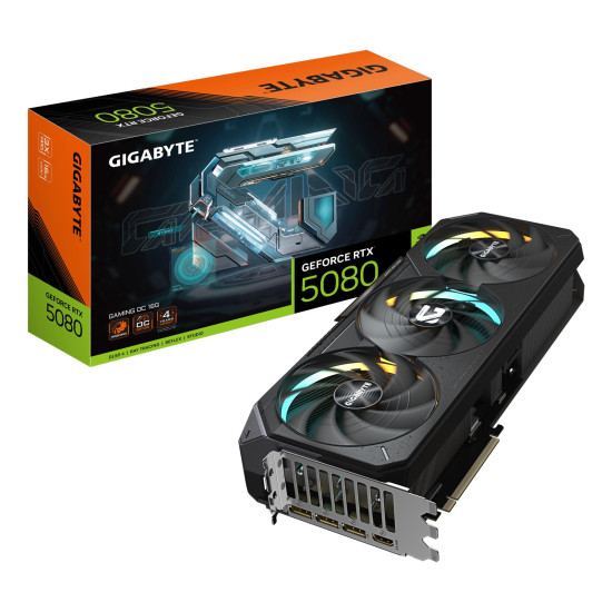 Graphics Card|GIGABYTE|NVIDIA GeForce RTX 5080|16 GB|GDDR7|256 bit|PCIE 5.0 16x|GPU 2617 MHz|Triple slot Fansink|1xHDMI|3xDisplayPort|GV-N5080GAMINGOC-16GD Graphics Card|GIGABYTE|NVIDIA GeForce RTX 5080|16 GB|GDDR7|256 bit|PCIE 5.0 16x|GPU 2617 MHz|Triple slot Fansink|1xHDMI|3xDisplayPort|GV-N5080GAMINGOC-16GD