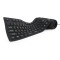 KEYBOARD FLEXIBLE USB ENG/BLACK KB-109F-B GEMBIRD