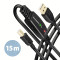 CABLE USB2.0 A-M/B-M ACTIVE/15M ADR-215B AXAGON