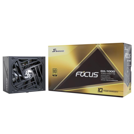 Power Supply|SEASONIC|FOCUS GX ATX 3.0|1000 Watts|Efficiency 80 PLUS GOLD|MTBF 100000 hours|FOCUS-GX-1000-V4 Power Supply|SEASONIC|FOCUS GX ATX 3.0|1000 Watts|Efficiency 80 PLUS GOLD|MTBF 100000 hours|FOCUS-GX-1000-V4
