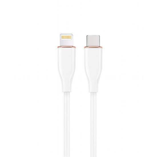 CABLE LIGHTNING TO USB-C 1.5M/CC-USB2S-CM8PM-1.5M-W GEMBIRD CABLE LIGHTNING TO USB-C 1.5M/CC-USB2S-CM8PM-1.5M-W GEMBIRD