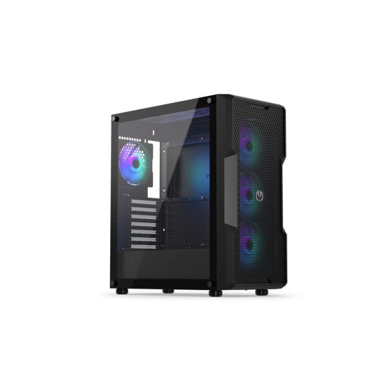 Case|ENDORFY|Regnum 400 ARGB|MidiTower|Case product features Transparent panel|Not included|ATX|MicroATX|MiniITX|Colour Black|EY2A009